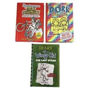 The Misadventures of Max Crumbly 3 & Dork Diaries 12 & Diary of a Wimpy Kid 3